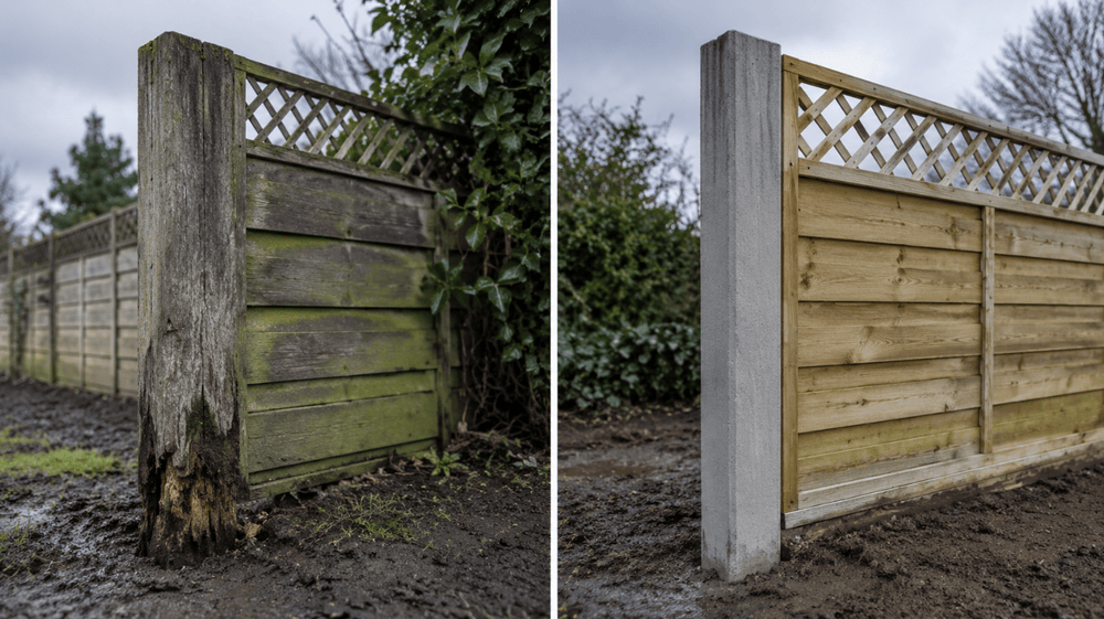 Concrete fence posts vs timber: which lasts longer?
